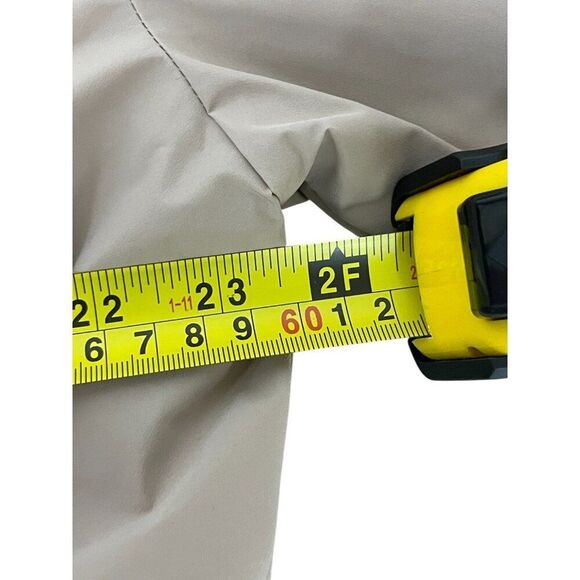 Zara Womens Jacket Large L Cropped Pleated Khaki Beige Full Zip 2753/034 NWT - Picture 8 of 10